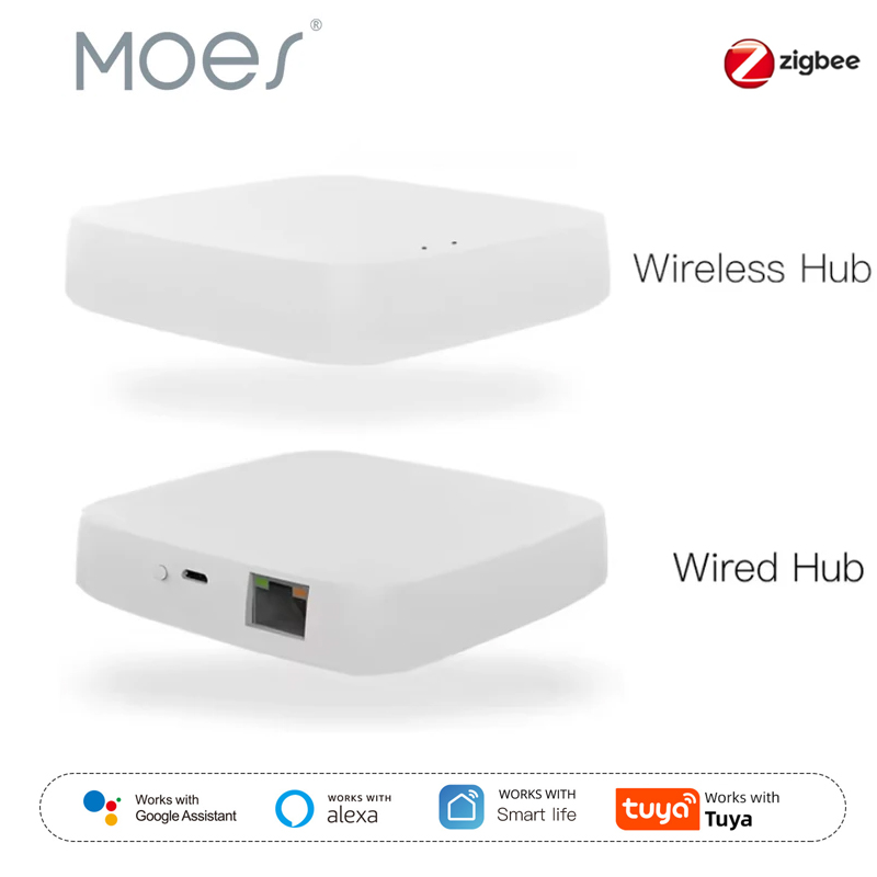 Smart Home Full System - Moes Tuya ZigBee 3.0 Smart Gateway
