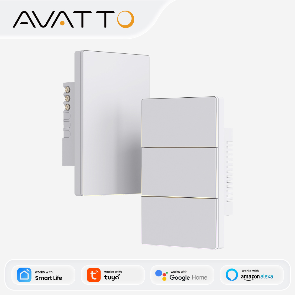 Smart Home Button - AVATTO 1/2/3/4 Gang WiFi Smart Light