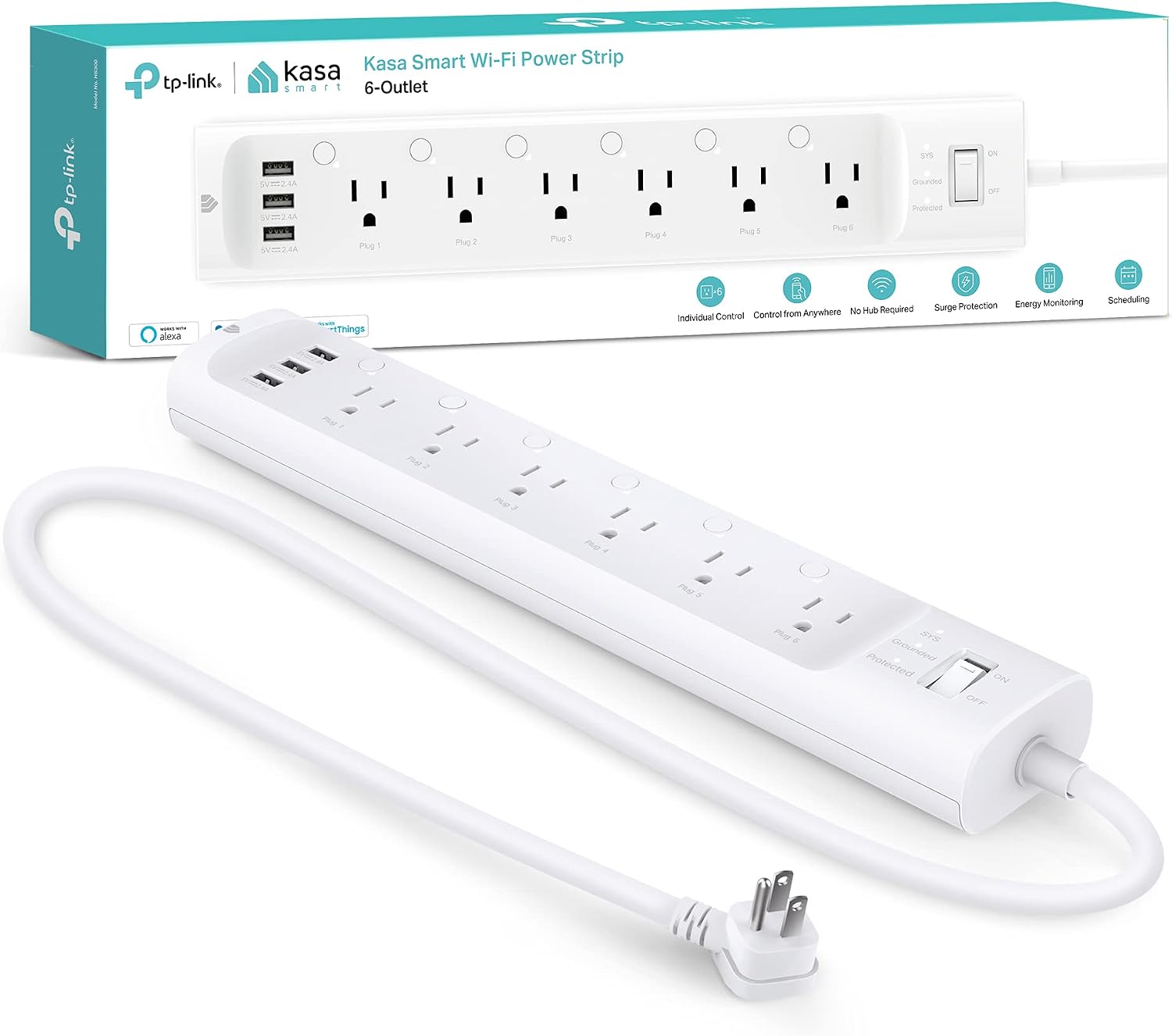 Smart Home In Us - Kasa Smart Plug Power Strip HS300,