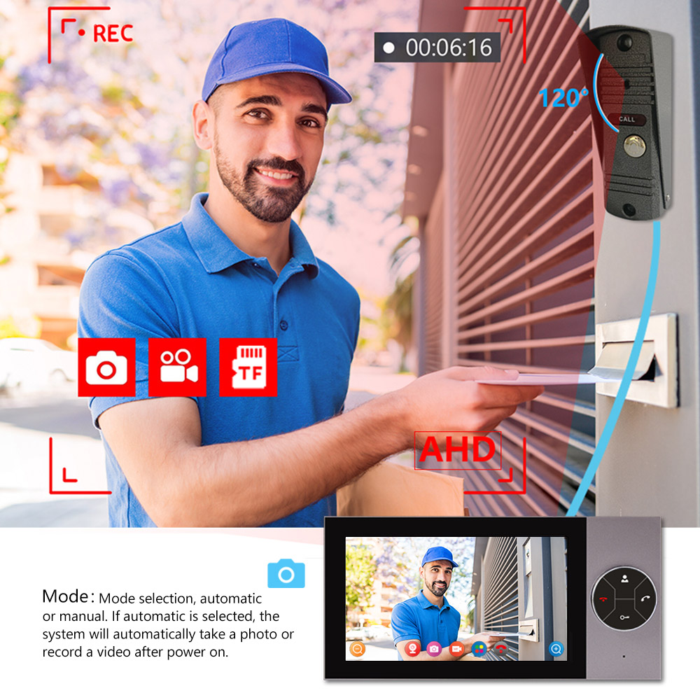 7Inch IPS Screen 2MP 1080P Tuy - Wifi Doorbell Camera 리뷰 및 가격
