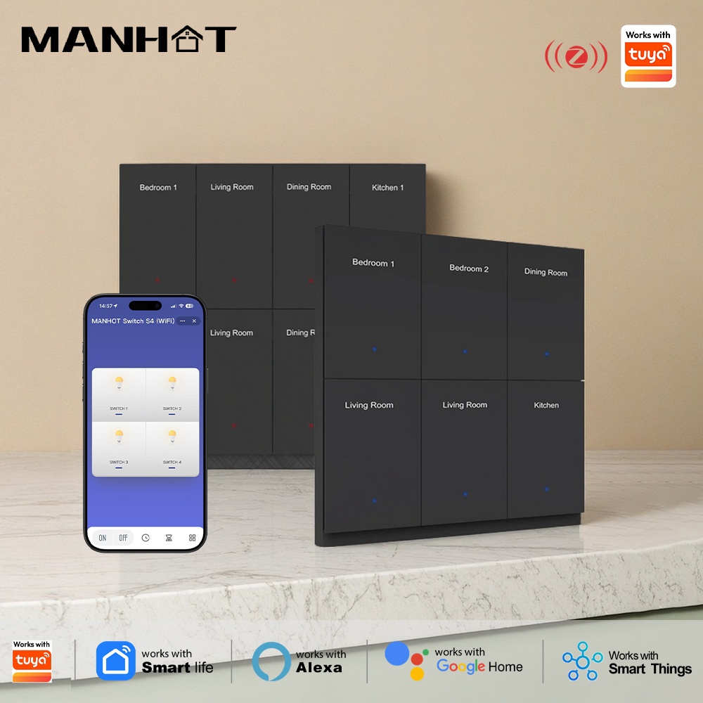 Manhot DIY Name Switch Zigbee  - Smart Home Display 리뷰 및 가격