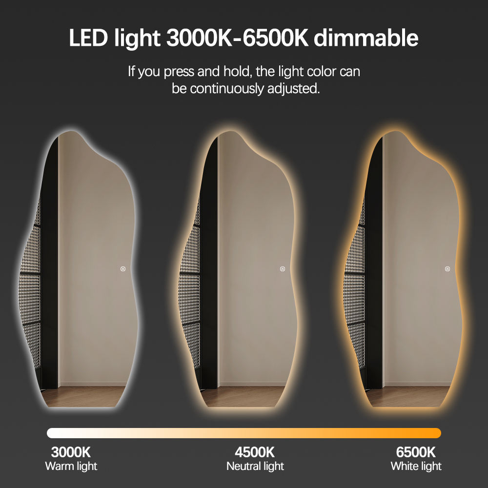 Irregular LED Bathroom Mirror  - Smart Home Hotel 리뷰 및 가격