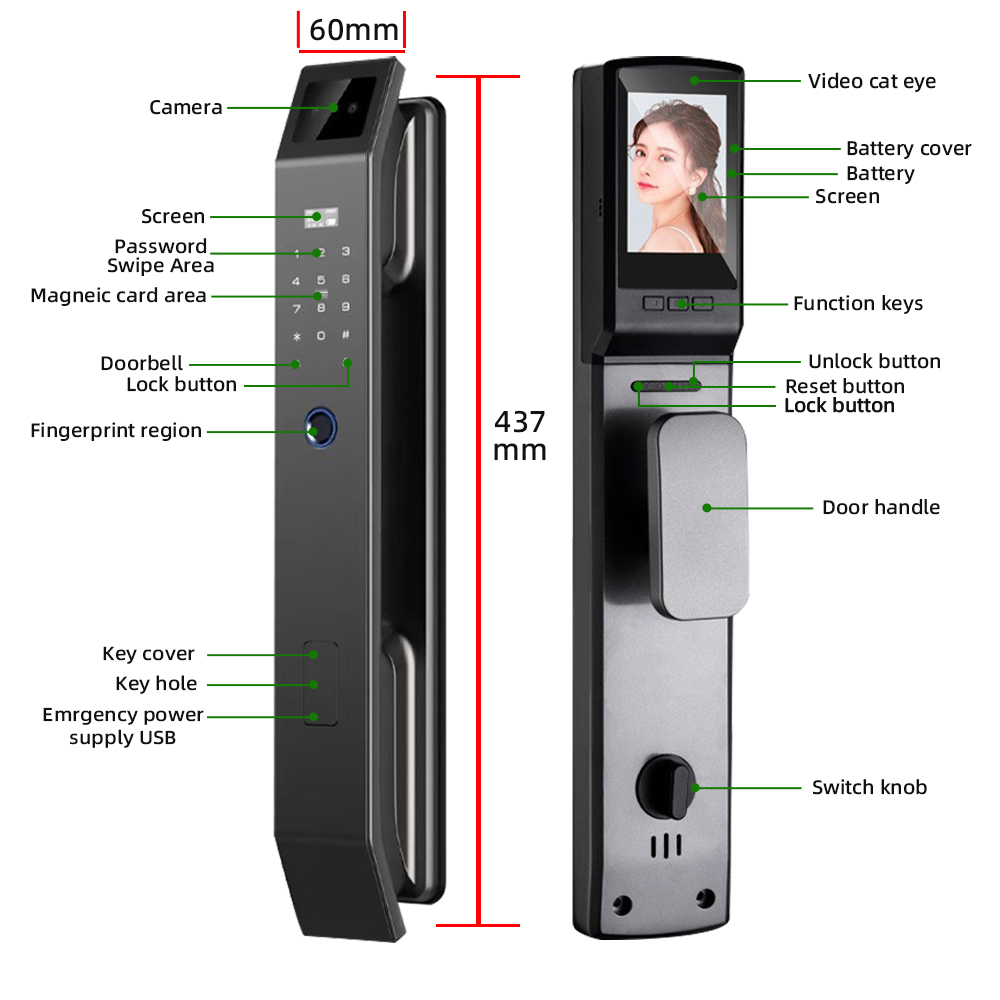 RAYKUBE DF14 Tuya WiFi 3D Face - Wifi Doorbell Camera 리뷰 및 가격