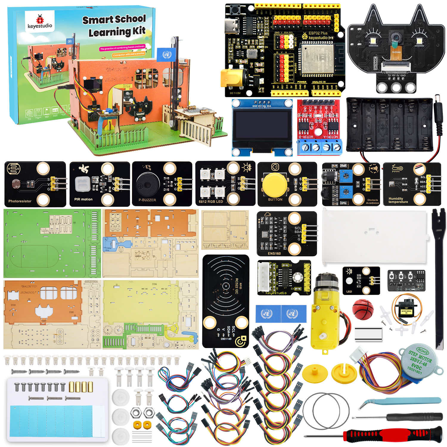Keyestudio ESP32 DIY Smart Sch - Smart Home Demo Kit 리뷰 및 가격
