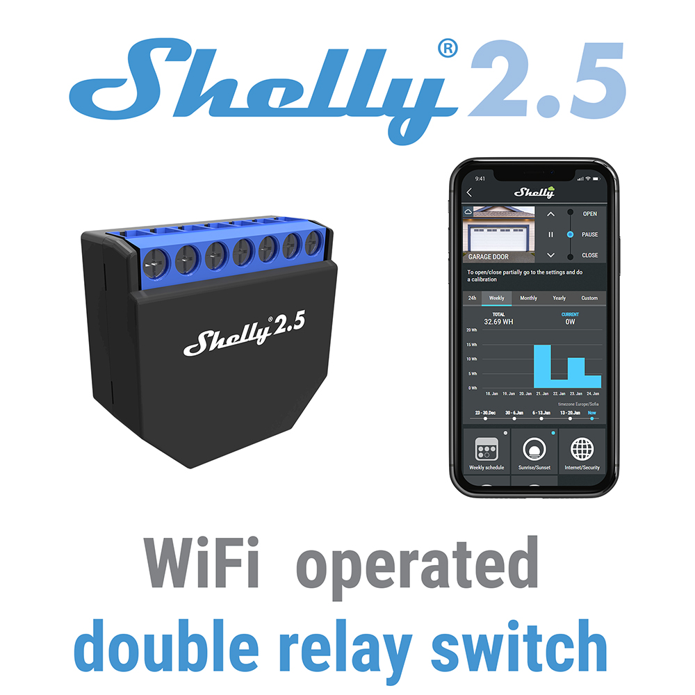 Shelly 2.5 Smart Home Double R - Smart Home Open Source 리뷰 및 가격