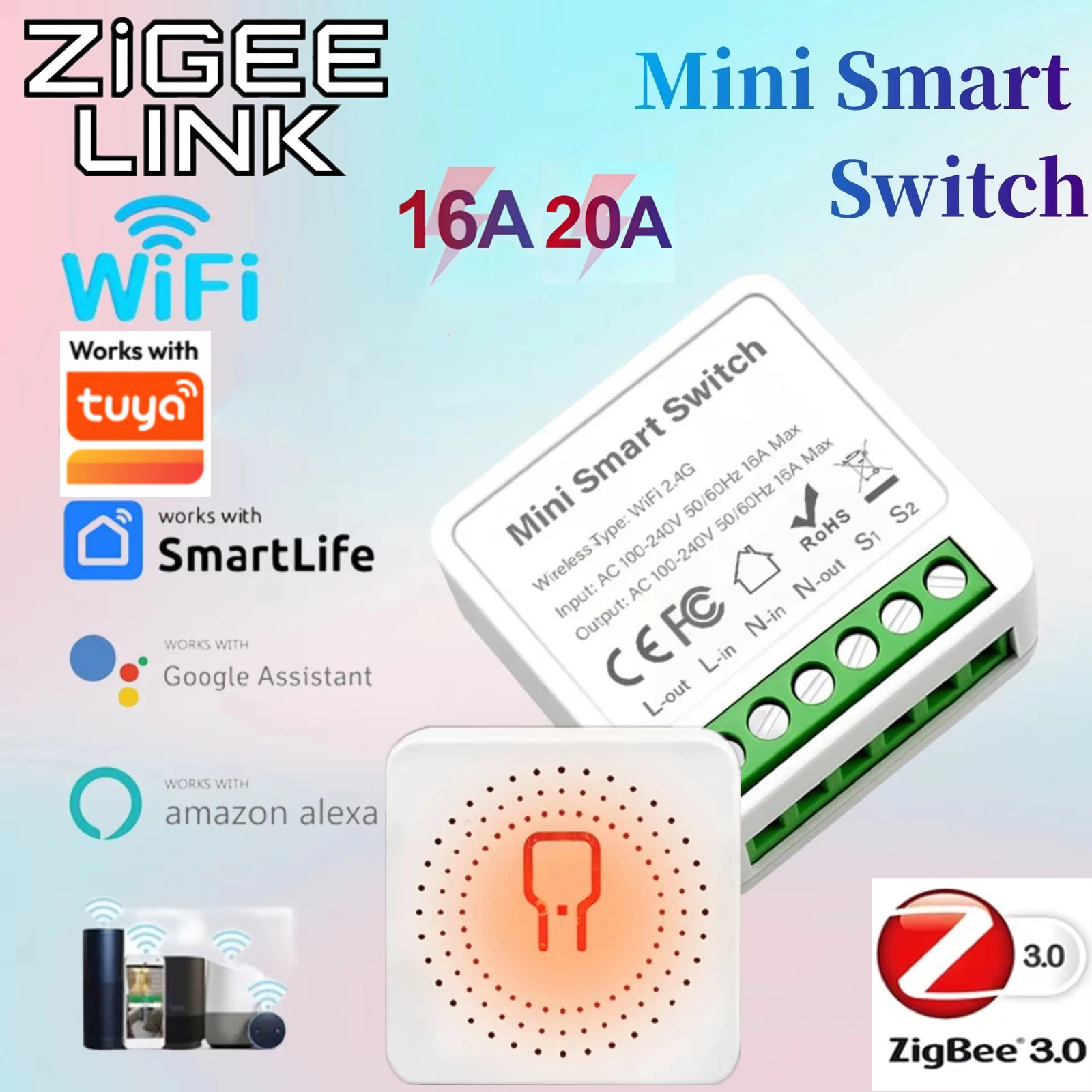 For Tuya Mini Smart WiFi Switc - Smart Home Tools 리뷰 및 가격