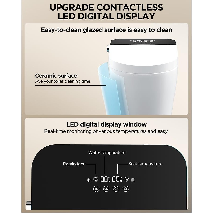 Bathroom smart toilet with hea - Smart Home Remote Control 리뷰 및 가격