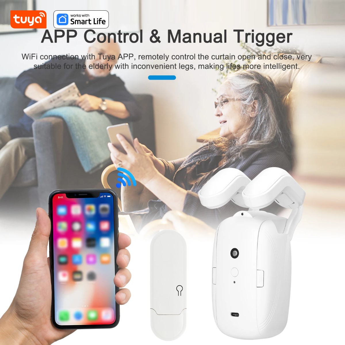 1/2PCS Tuya Smart WiFi Curtain - Smart Home Full System 리뷰 및 가격