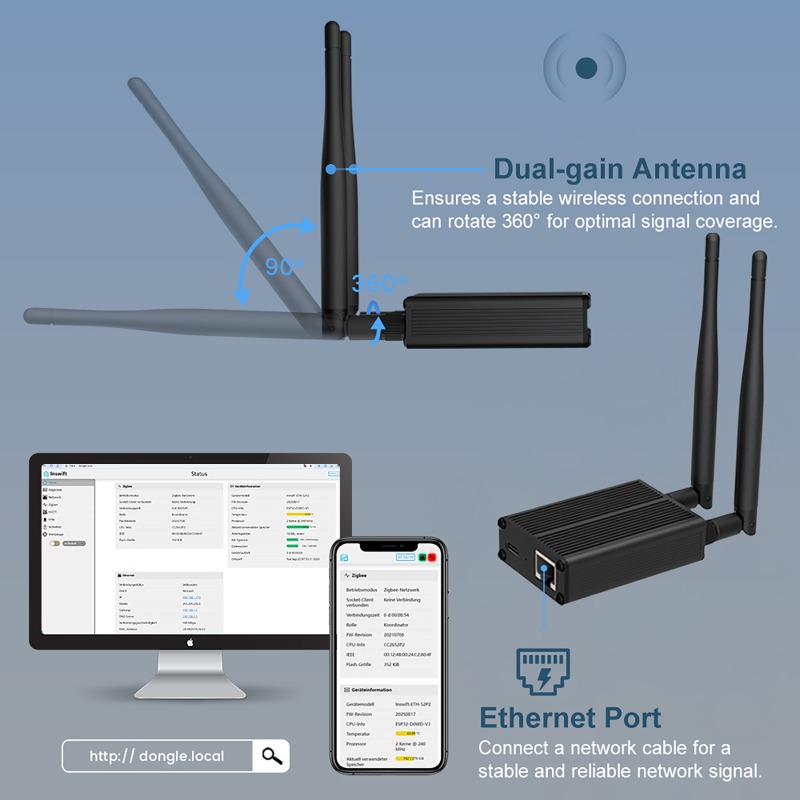 ZigBee 3.0 Dongle To Ethernet, - Smart Home Mqtt 리뷰 및 가격