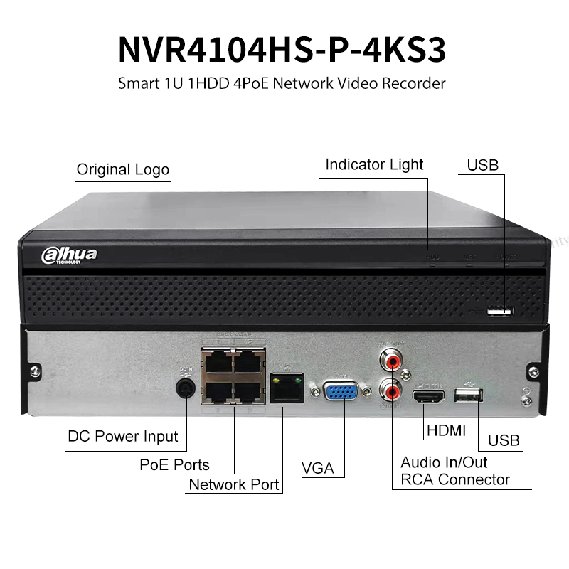 Dahua 4 8 POE 4K Network Video - Smart Home Microsoft 리뷰 및 가격