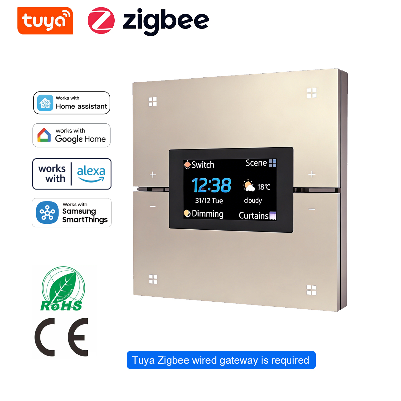 Tuya Smart Wall Switch work Zi - Smart Home Display 리뷰 및 가격
