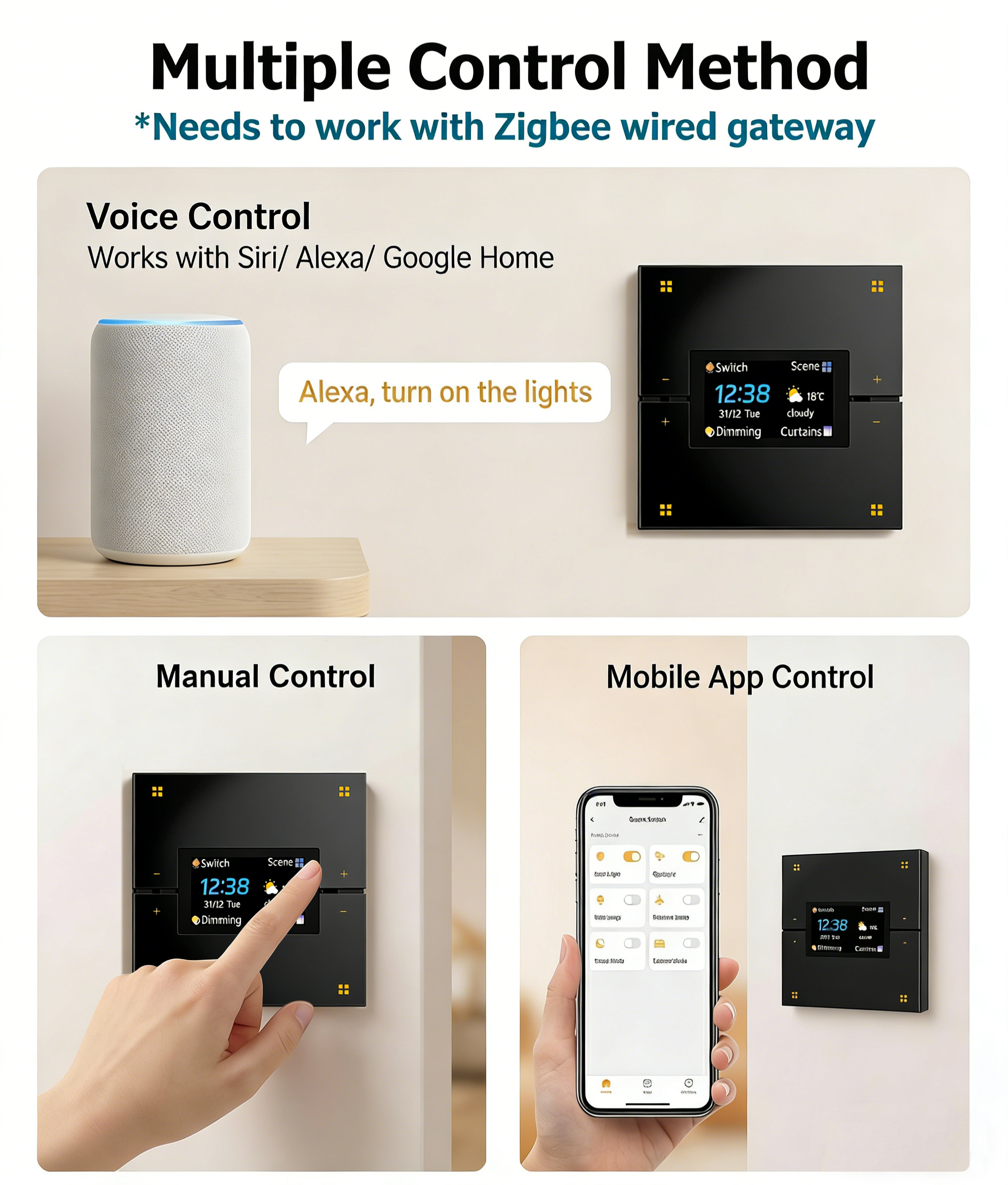 Tuya Smart Wall Switch work Zi - Smart Home Display 리뷰 및 가격