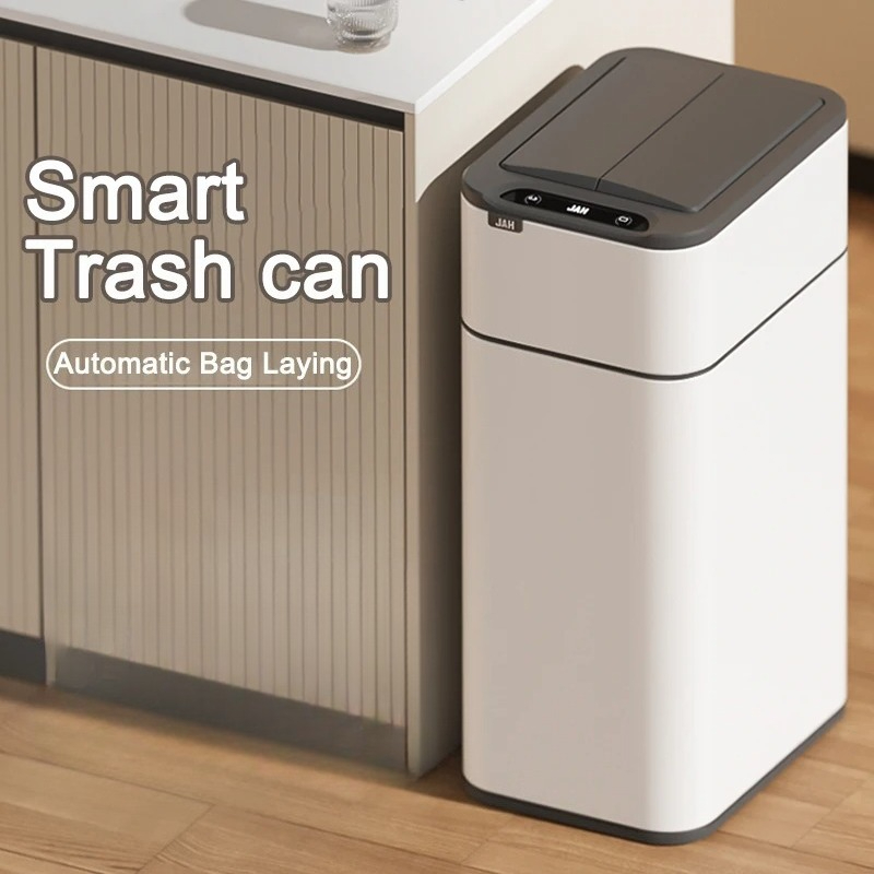 Smart Trash Can with lid 15L/2 - Smart Home In Us 리뷰 및 가격