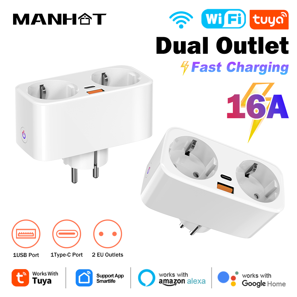 Tuya 16A WiFi Smart EU Plug PD - Smart Home Wiz 리뷰 및 가격