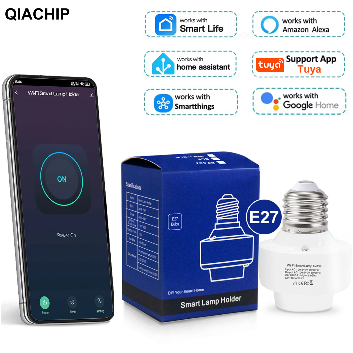 Tuya Smart E27 Socket Switch A - Smart Home Button 리뷰 및 가격